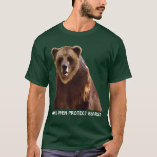Big Grizzly Bear Wildlife Protection Art Gift T-Shirt