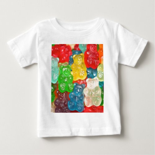 Big gummy bears pattern for big  smallcandyfun baby T_Shirt