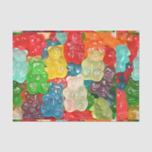 Big gummy bears pattern for big & small,candy,fun, tissue paper