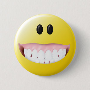 Big Gums Face Pinback Button