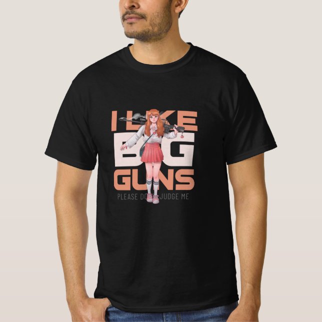 BIG GUN ANIME GIRL T-Shirt (Front)