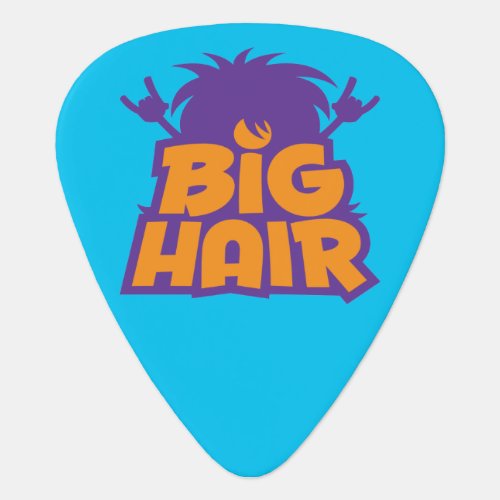 Big Hair Band Logo Guitar Pick