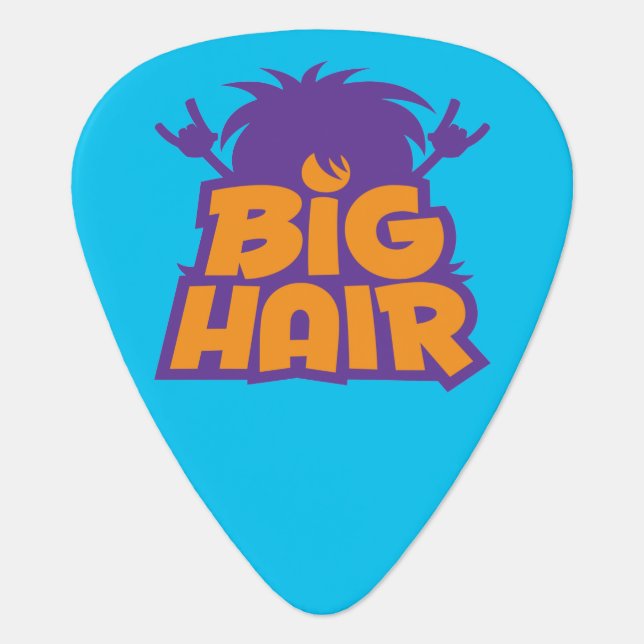 Big Hair Band Logo Guitar Pick (Front)