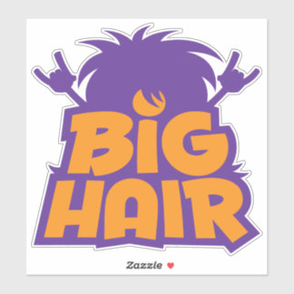 Big Hair Band Logo Sticker