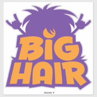 Big Hair Band Logo Sticker