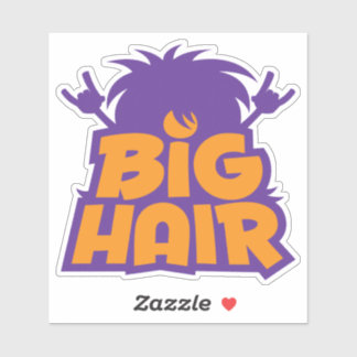 Big Hair Band Logo Sticker