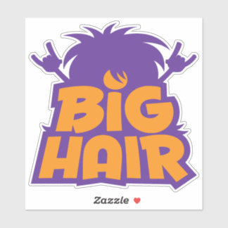 Big Hair Band Logo Sticker