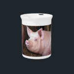 Big happy pink pig pitcher<br><div class="desc">Big happy pink pig</div>