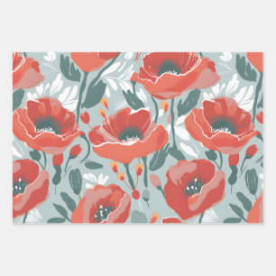 Big Happy Poppy Wrapping Paper