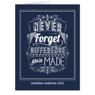 Big Happy Retirement Never Forget Card