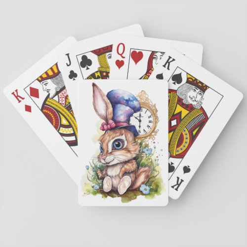 Big Hat Bunny Poker Cards