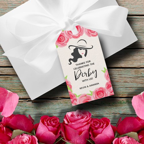 Big Hat Derby Party Favor Gift Tags