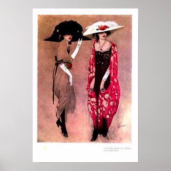 Big Hat Fashion Poster by vaughnsuzette at Zazzle