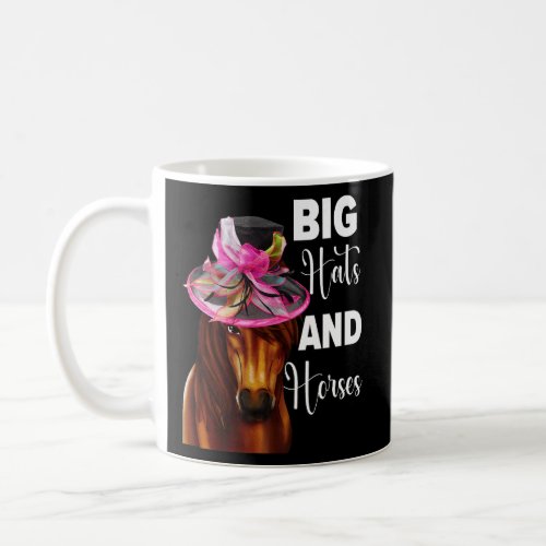Big Hats And Horses Derby Day Racing Hat Dress Out Coffee Mug