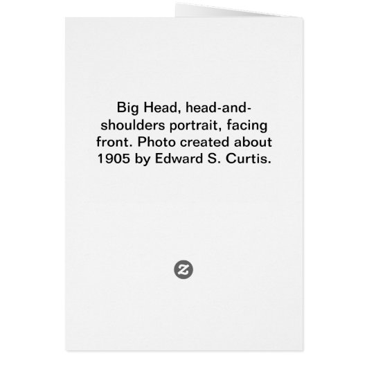 Big Head (Native American) (Back)