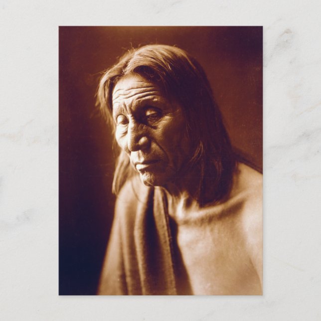 Big Head (Native American) Postcard (Front)