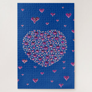 Big Heart Blue Jigsaw Puzzle