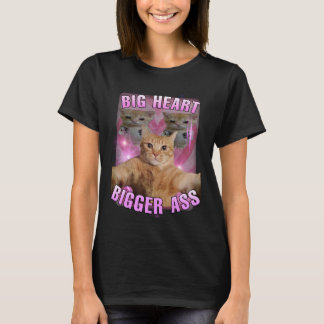 Big heart cat meme women T-Shirt