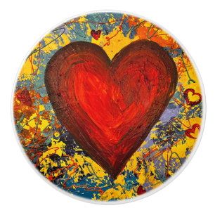 Big Heart Ceramic Pull