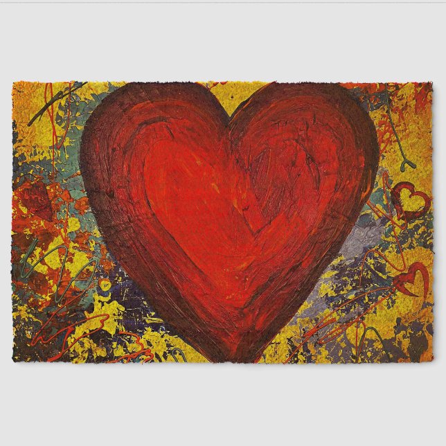Big Heart Coir Mat (Front)