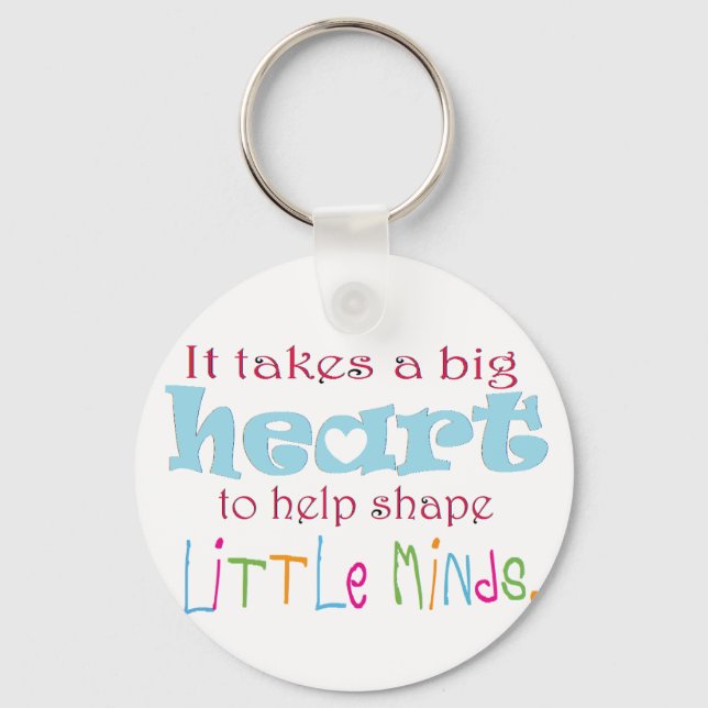 Big Heart: Counselor:Mentor:Teacher Keychain (Front)