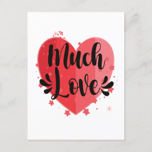 Big Heart Much Love Postcard