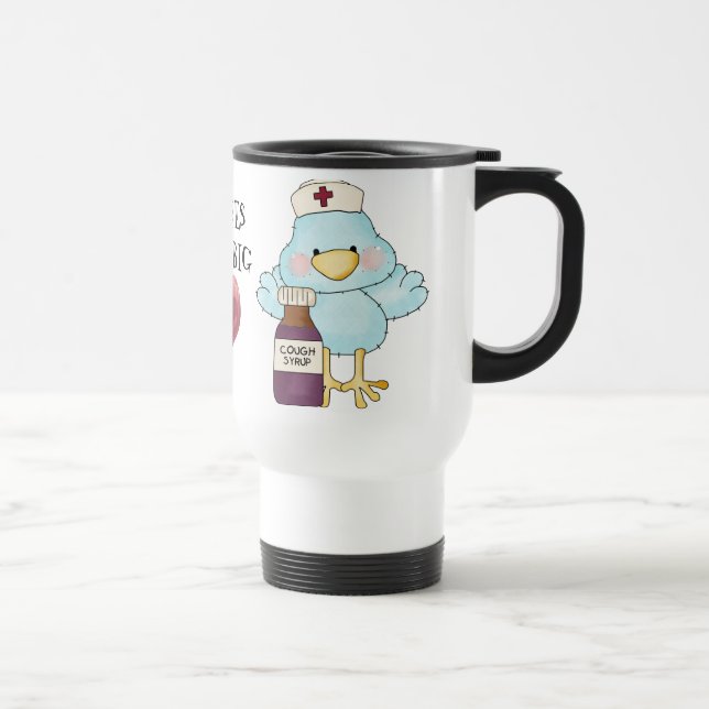 Big Heart Nurse Travel mug (Right)