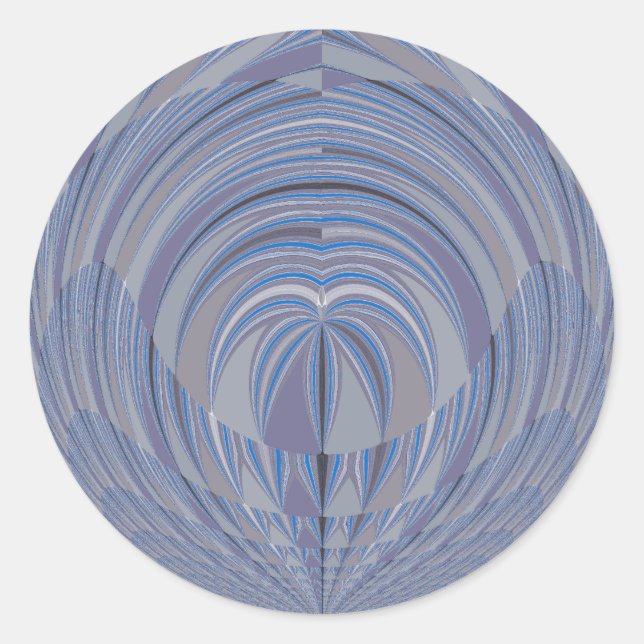 Big Heart Seamless Design Classic Round Sticker (Front)