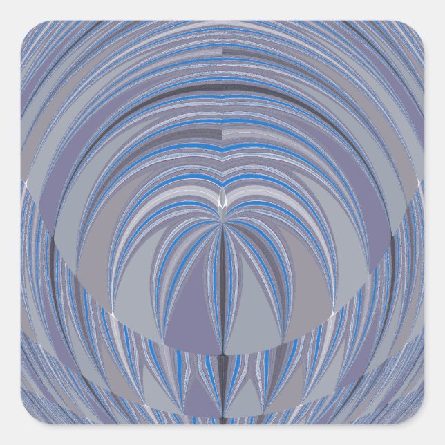 Big Heart Seamless Design Square Sticker (Front)