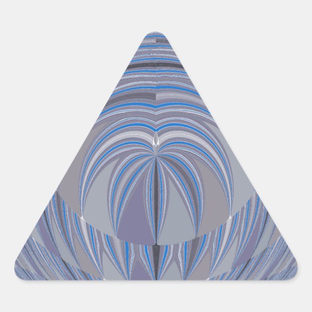 Big Heart Seamless Design Triangle Sticker (Front)