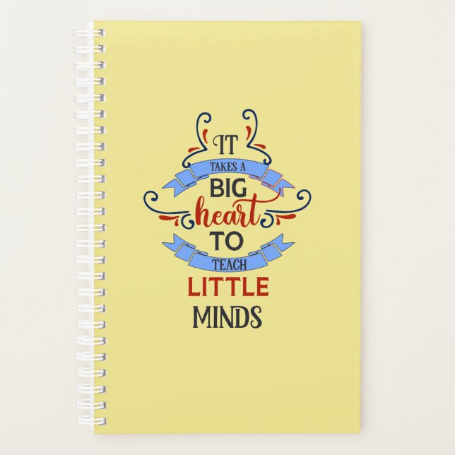Big Heart Teacher Spiral Planner (Front)