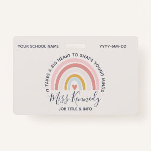 Big Heart to Shape Young Minds Teacher Badge