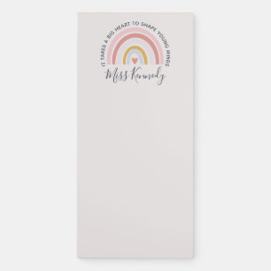 Big Heart to Shape Young Minds Teacher Magnetic Notepad