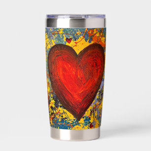 Big Heart Water Bottle Insulated Tumbler