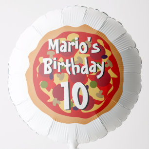 Big helium balloons for kid's pizza Birthday party