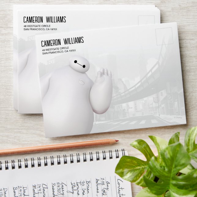 Big Hero 6 Baymax Birthday Envelope (Stacked)