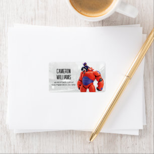 Big Hero 6 Baymax Birthday Label