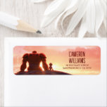 Big Hero 6 Baymax Birthday Label