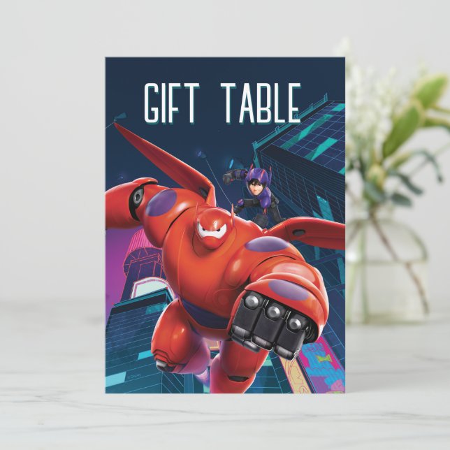 Big Hero 6 Baymax Birthday Note Card (Standing Front)