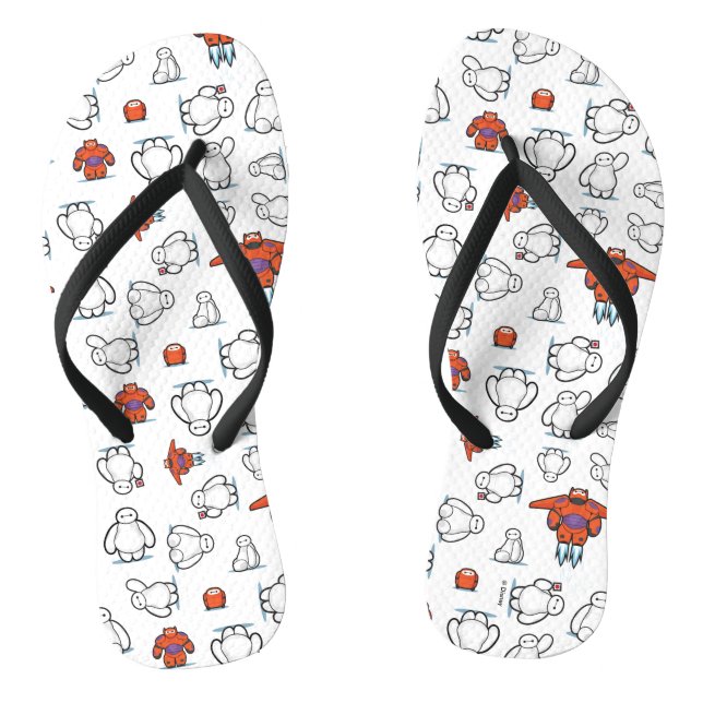 Big Hero 6 | Baymax Suit Pattern Flip Flops (Footbed)