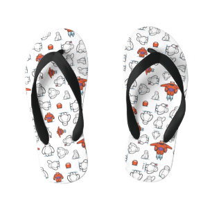 Big Hero 6 Baymax Suit Pattern Kid's Flip Flops