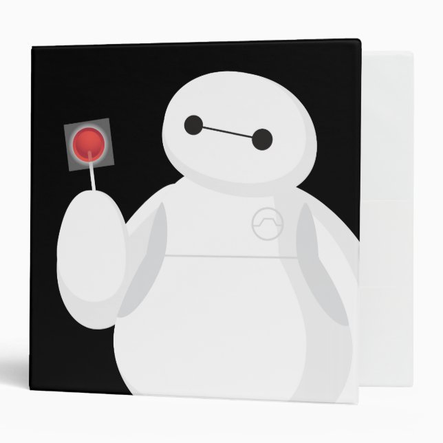 Big Hero 6 | Baymax with Lollipop 3 Ring Binder (Front/Inside)