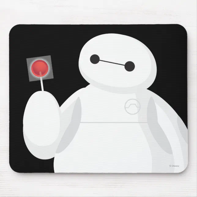 Baymax　 モリオン 大玉 ブレス レット 16mm 箱付き Big Hero 6 | Baymax with Lollipop Mouse Pad | Zazzle