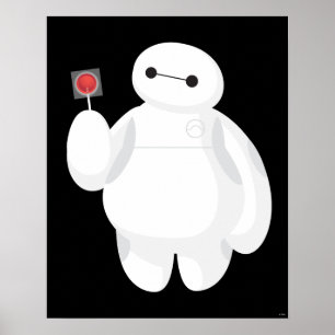 Big Hero 6 Baymax with Lollipop Poster