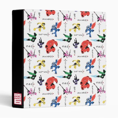Big Hero 6 Fighting Pattern 3 Ring Binder