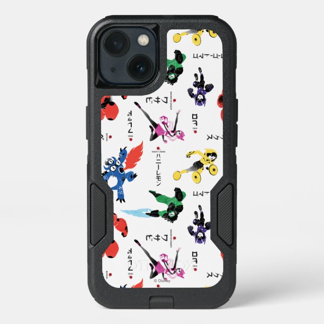 Big Hero 6 Fighting Pattern Otterbox iPhone Case (Back)
