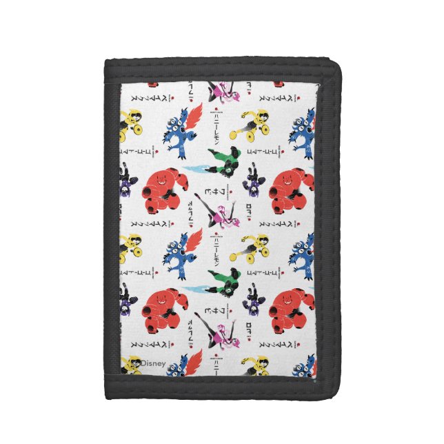 Big Hero 6 Fighting Pattern Trifold Wallet (Front Vertical)