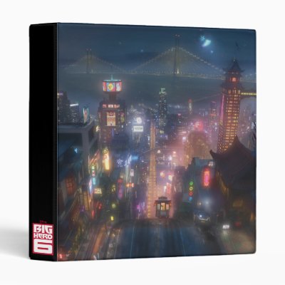 Big Hero 6 Night Sky 3 Ring Binder
