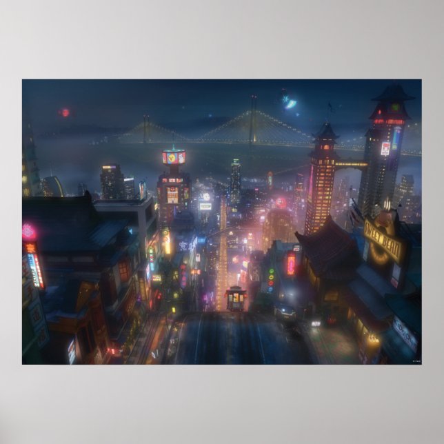 Big Hero 6 Night Sky Poster (Front)