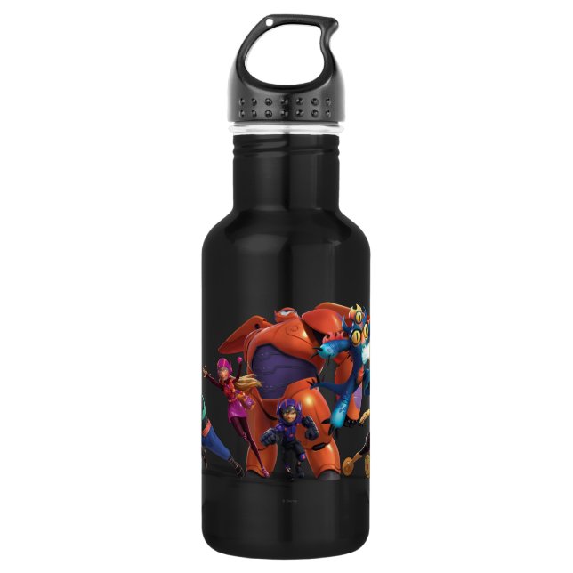 Big Hero 6 Superheros 2 Stainless Steel Water Bottle (Front)